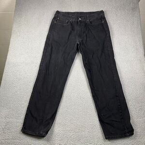 Levi's 550 Relaxed Fit Jeans Men's 38x34 Measured 36x32 Black